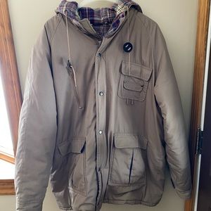Whitefish Bay winter coat with plaid inside